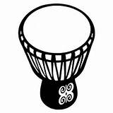 Djembe Drum Clipart Drawing Workshops Month History Clipground Cliparts Drumming sketch template