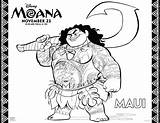 Coloring Maui Moana Disney Printable Pdf Sheets Pua Heihei Click Mama Printables sketch template