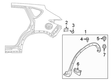 mazda cx  wheel arch molding  rear kbwwe mazda  parts orland park il