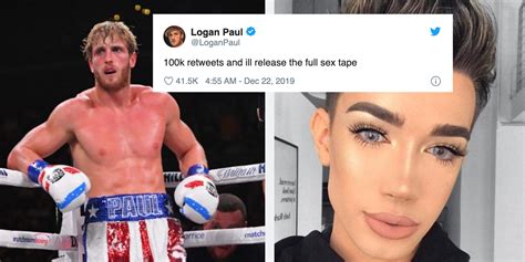 logan paul hints at sex tape and tweets that james charles is next indy100