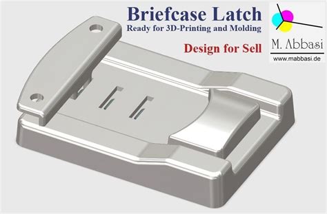 functional briefcase latch ready    model  printable stl stp cgtradercom