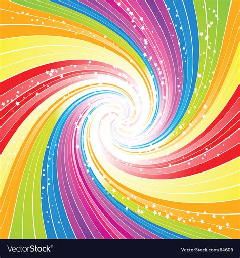 rainbow swirl background royalty  vector image