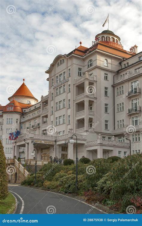 karlovy vary hotel imperial editorial stock photo image  facade
