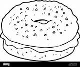 Bagel Freehand sketch template