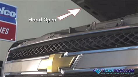 open  car hood