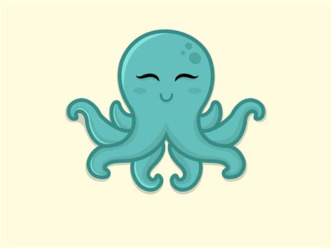 cute octopus mascot  octobrainy  dani setiadi  dribbble