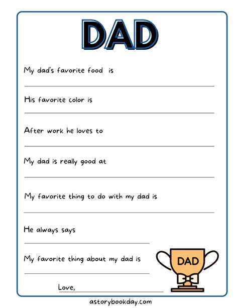 dad  fun fathers day printable