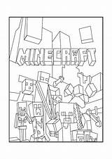 Minecraft Coloring Pages Dungeon Print Characters Raskrasil Game Swords Whom Inhabitants Destroy sketch template