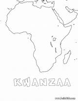 Africa Map Coloring Pages Color Print Hellokids Online Kwanzaa sketch template