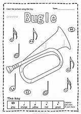 Brass Instruments Instrument Music Choose Board Worksheets Pages Theory sketch template