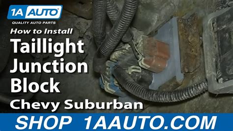 replace tail light combination junction block   chevy suburban   auto