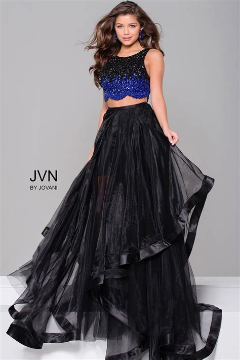 black  royal blue embellished bodice  tulle skirt dressy dresses piece prom dress