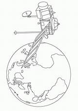 Ruimtevaart Raumfahrt Mewarnai Angkasa Weltall Luar Ausmalbilder Animierte Espace Malvorlagen Colorare Spazio Animasi Satellite Coloriages Bergerak Animaatjes Ausmalbild Weltraum Anda sketch template