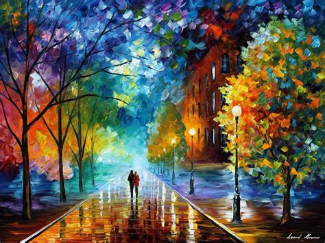 freshness  cold palette knife oil painting  canvas  leonid