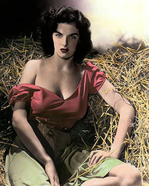 Colorized Photo Jane Russell Actress 1943 The Outlaw Red Etsy