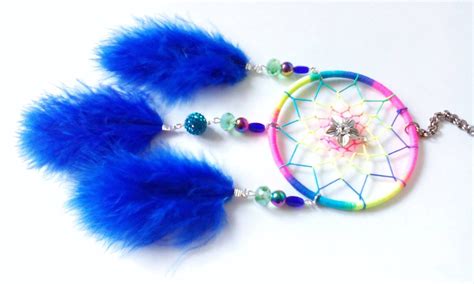 Summer Fun 3 Inch Colorful Dream Catcher Lots Of Beads Beautiful 997