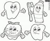 Tandarts Pintar Dentista Tanden Dents Dientes Denti Colorare Zahnarzt Higiene Uitprinten Dente Igiene Kiezen Zahn sketch template