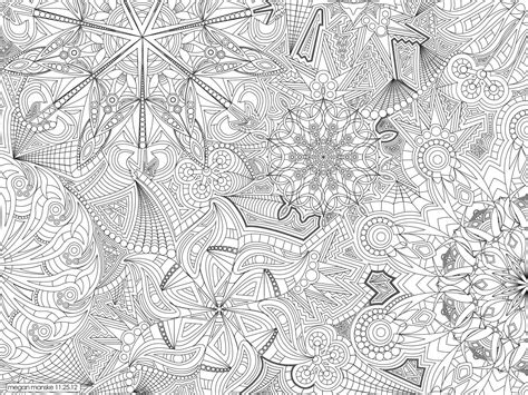 kaleidoscope coloring page design  color coloring print