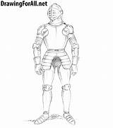 Armor Draw Knight Drawing Drawingforall People Ayvazyan Stepan Tutorials Posted sketch template