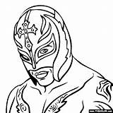 Coloring Pages Wwe Rey Mysterio Printable Wrestling Colouring Sheets Kids Everfreecoloring Mask Print Color Misterio Boys Belt Thecolor Animal Bing sketch template