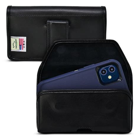 iphone  mini  fits otterbox defender black leather belt case executive clip walmartcom