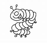 Cienpies Millepiedi Colorir Centopeia Cien Pattes Mille Centipede Coloriage Dibujar Bruco Centpeus Imprimir Acolore Pie Colorier Dibuix Ciempies Insectos Coloritou sketch template