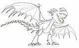 Nadder Deadly Httyd Dragons Thème Colouring Feu sketch template