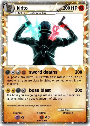 pokemon kirito   sword deaths  pokemon card