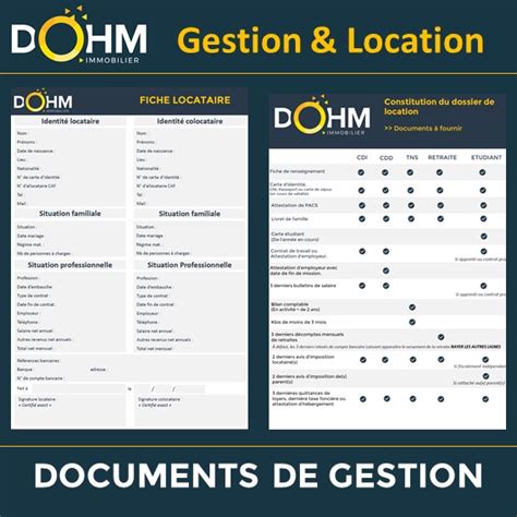 gestion location documents locataires proprietaire mydohm