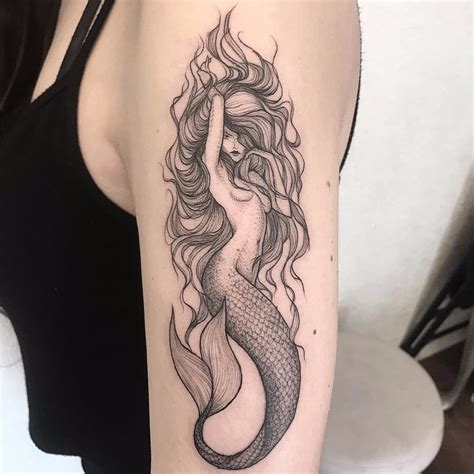 Share More Than 61 Tribal Mermaid Tattoo Best Esthdonghoadian