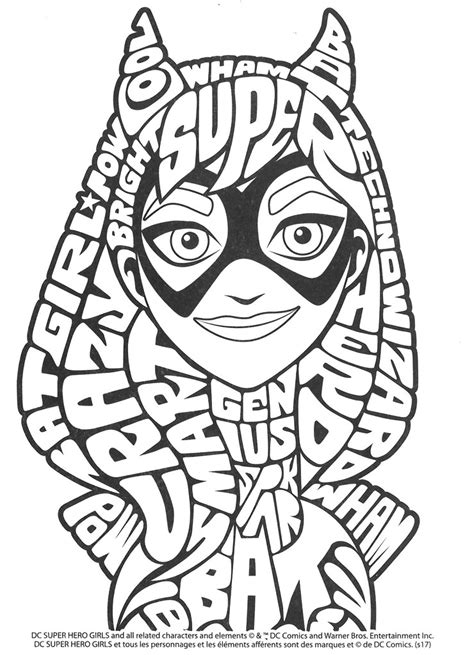 dc superheroes colouring pages png