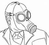 Mask Gas Colour Zombie Coloring Pages Gasmask Own Color Deviantart Getcolorings Favourites Add sketch template