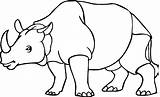 Rhinozeros Nashorn Rinocerontes Ausmalbild Colorear Rinoceronti Erste sketch template