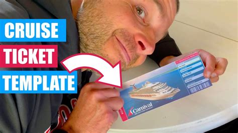 printable cruise ticket template tool  gangwaze youtube