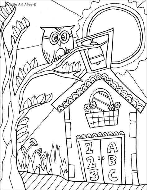 year coloring pages printables classroom doodles