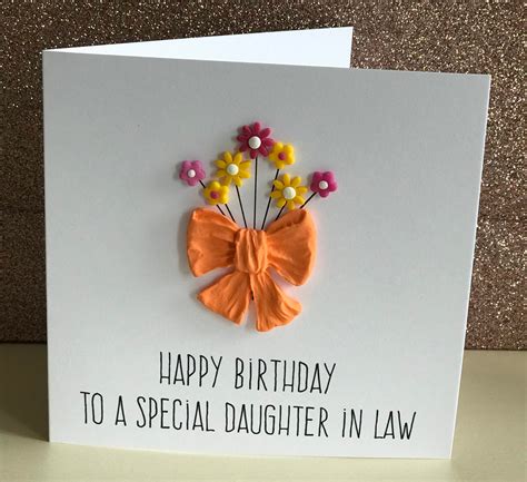 paper birthday cards greeting cards daughter  law birthday card