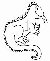 Iguana Coloring Pages Kids Colouring Printable Rainforest Animals Color Getdrawings Getcolorings sketch template