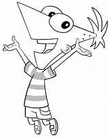 Phineas Ferb Colorir Tudodesenhos Quieras sketch template