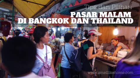 Pasar Malam Di Bangkok Dan Thailand