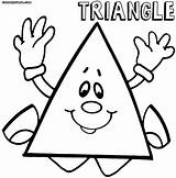 Triangle Coloring Pages Print Triangle2 sketch template