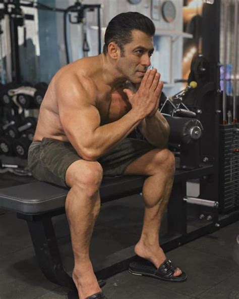 Salman Khan Strikes ‘namaste’ Pose As He Sits Shirtless In