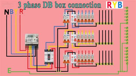 phase distribution db box wiring diagram youtube