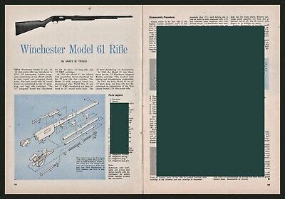 winchester model  rifle exploded view parts list  pg assembly article ebay