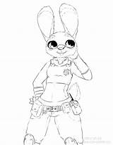 Hopps Judy sketch template