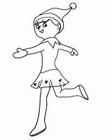 Elf Coloring Buddy Pages Getcolorings Printable Color Shelf sketch template