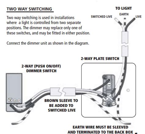 double pole dimmer switch wiring diagram