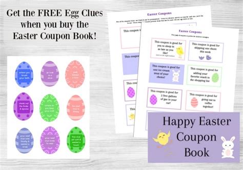 easter egg hunt wfree printable clues   ages edventures