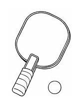 Pong Ping Raquete Tischtennis Paleta Pelota Tischtennisschläger Jugando Racchetta Racket sketch template