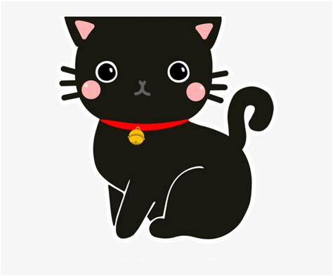 black cat clipart kawaii kawaii black cat clipart transparent png