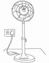 Fan Coloring Pages Printable Getdrawings Clipart Electric Color Library Getcolorings sketch template